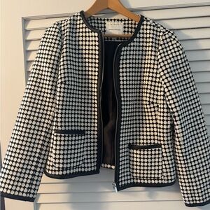 Banana Republic Black and White Polka Dot Blazer